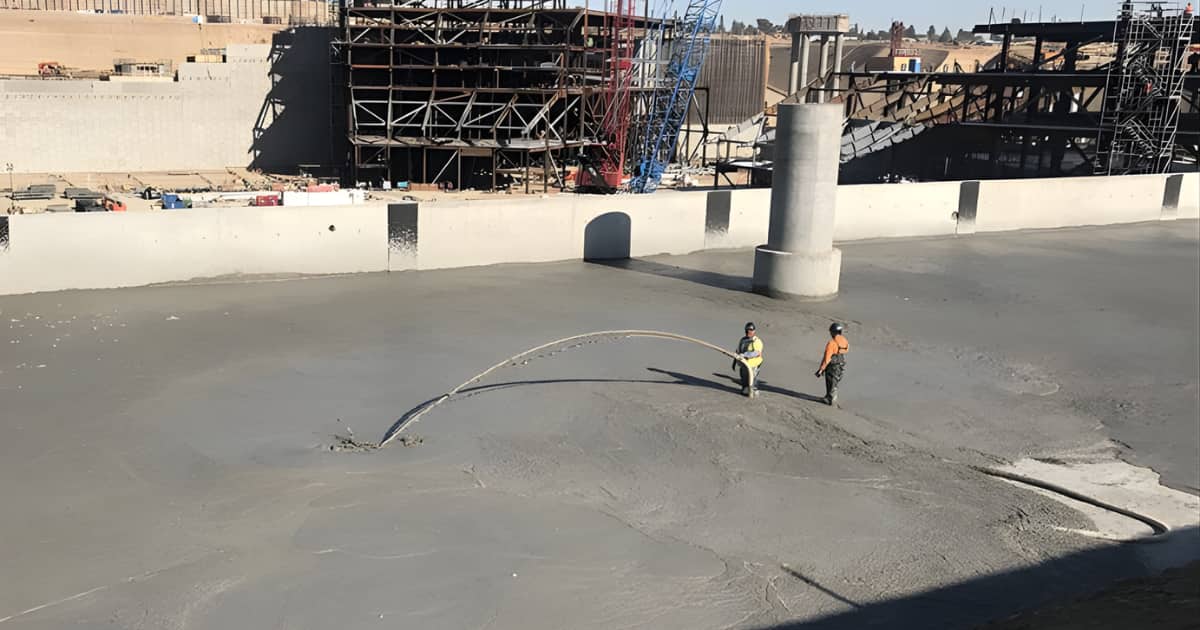Engineered fill contractors completing installation services at a construction project job site
